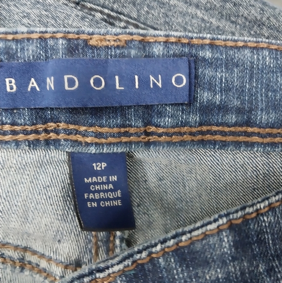 3003 Size 12p Bandolino Karyn Cropped Upcycled Jeans - Picture 7 of 9